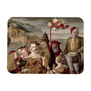 Legenden av St Ursula, c.1530 (olja på panel) Magnet