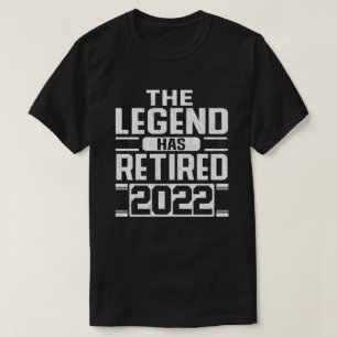 Legenden har dragit sig tillbaka 2022 års finstilt t shirt