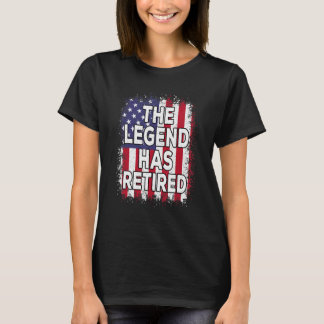 Legenden har dragit sig tillbaka till den amerikan t shirt