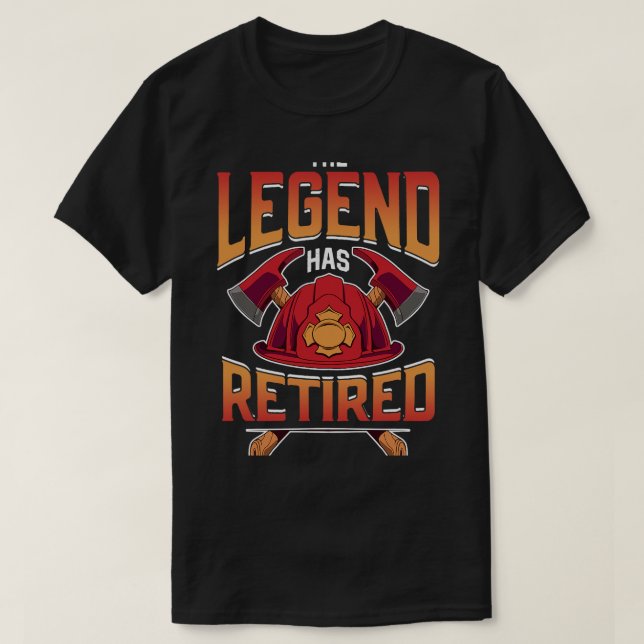 Legenden har dragit tillbaka brandsläckare än t shirt (Design framsida)