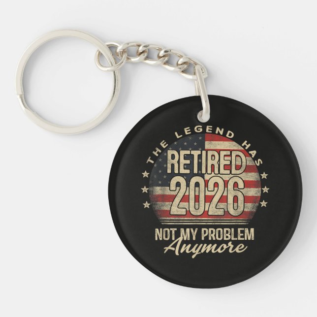 Legenden har gått i pension 2026 Roligt  (Framsidan)