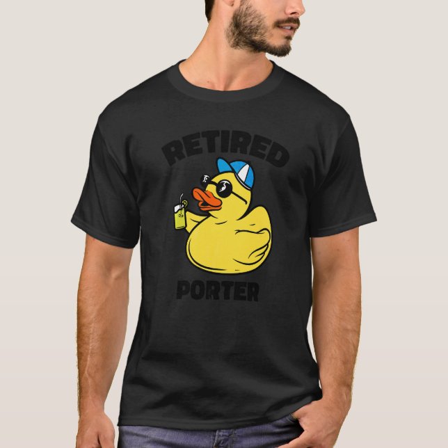 Legenden har gått i pension Porter   T Shirt (Framsida)