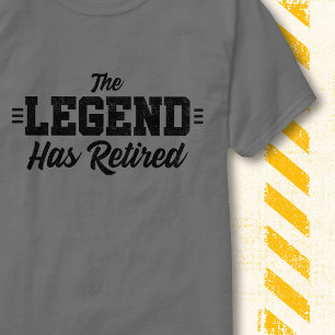Legenden Har Gått I Pension Retro Roligt Pensionär T Shirt