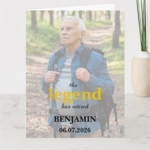 Legenden har gått i pension, svart och guld-kort kort