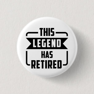 legenden har gått i pension T-Shirt Knapp