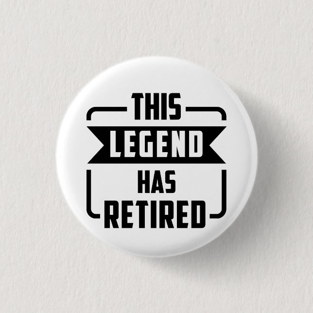 legenden har gått i pension T-Shirt Knapp (Framsida)
