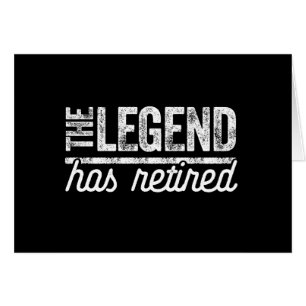 legenden har gått ur hälsningskort