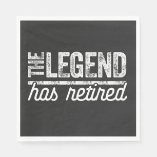 legenden har gått ur pappersservett