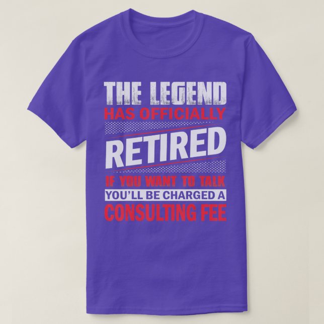 Legenden har officiellt återgått i Pension T Shirt (Design framsida)