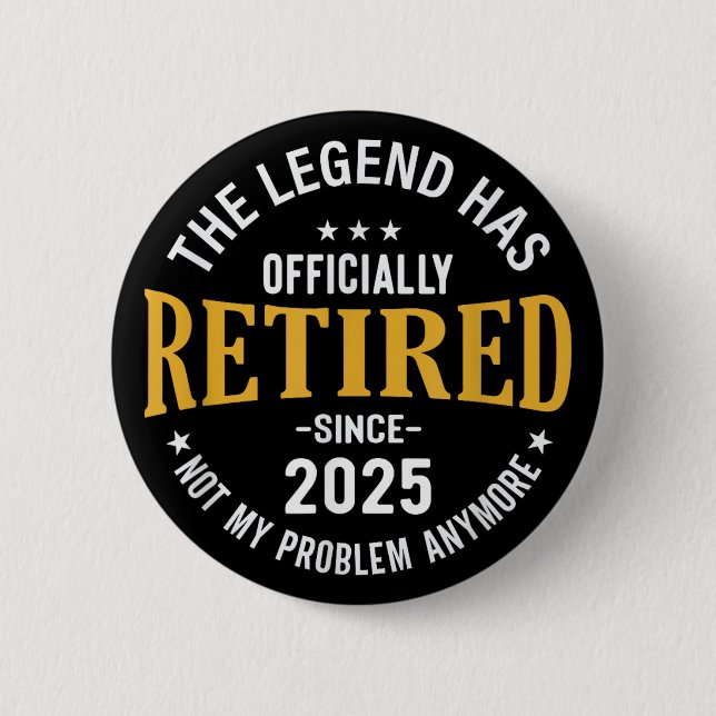 Legenden Har Officiellt Gått I Pension 2025 Knapp (Framsida)