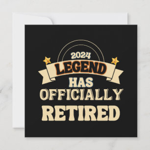 Legenden har officiellt gått i pension inbjudningar