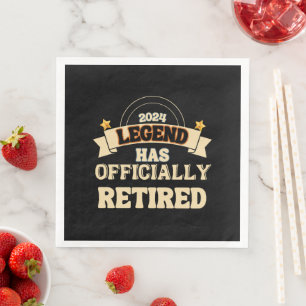 Legenden har officiellt gått i pension pappersservett