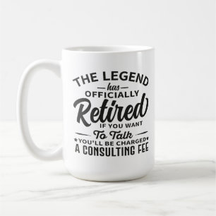 Legenden har officiellt gått i pension Rolig pensi Kaffemugg