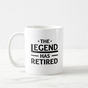 legenden har pensionerad gåva till medarbetarvän kaffemugg
