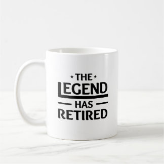 legenden har pensionerad gåva till medarbetarvän kaffemugg