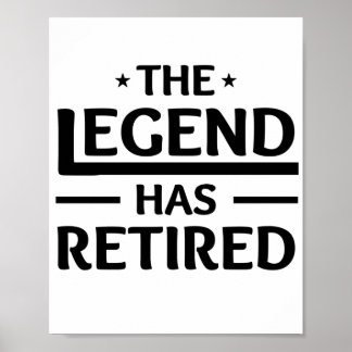legenden har pensionerad gåva till medarbetarvän poster
