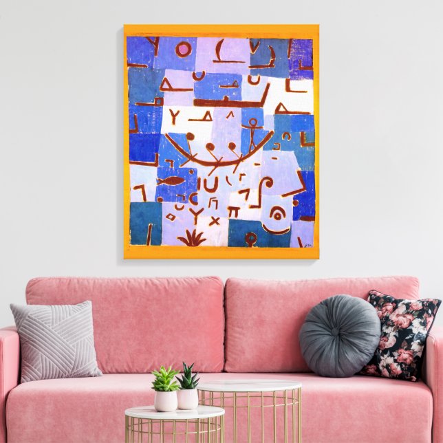 Legenden om Nilen | Paul Klee | Canvastryck (Insitu (Vardagsrum))