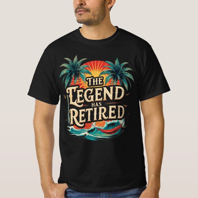 Legendens Grafik Har Gått I Pension T Shirt (Framsida)