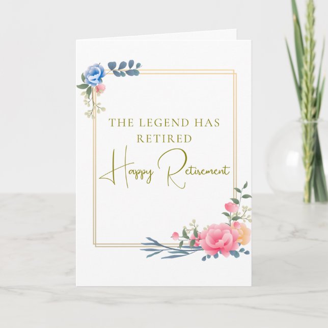Legendens pensionärsgåva kort (Framsida)