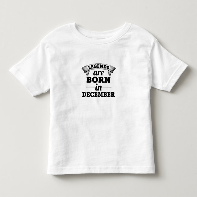 Legender är bördiga December Tee Shirt (Framsida)