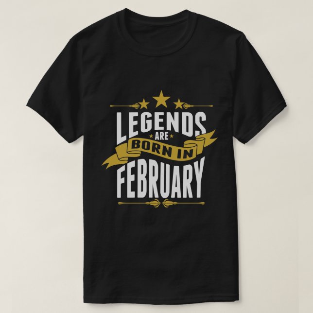 Legender är bördiga Februari Tee (Design framsida)