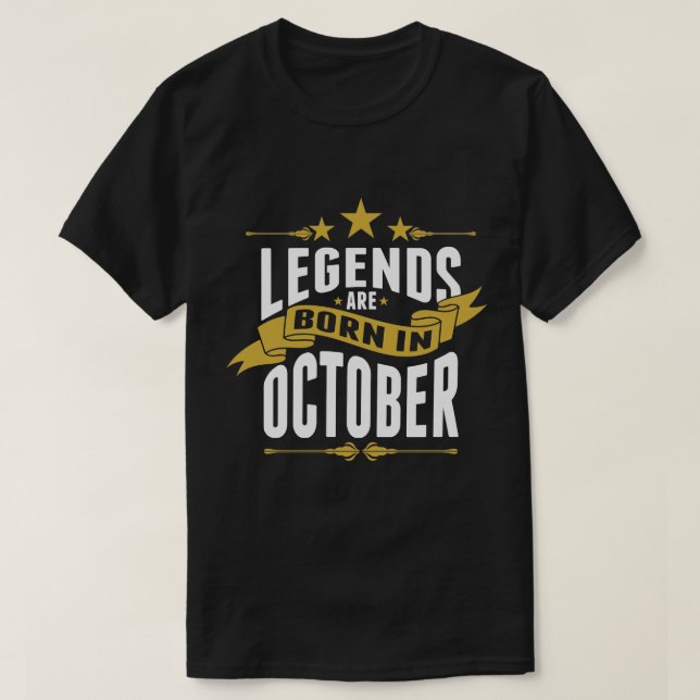 Legender är bördiga Oktober T-shirt (Design framsida)