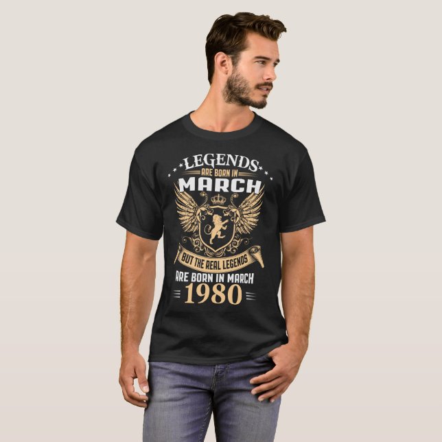 Legender är den bördiga mars 1980 tee (Hel framsida)
