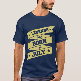 legender är födda i juli t shirt