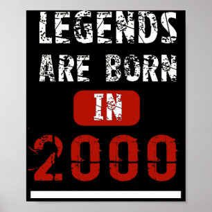 Legender är gammala bördiga 2000 18 år poster