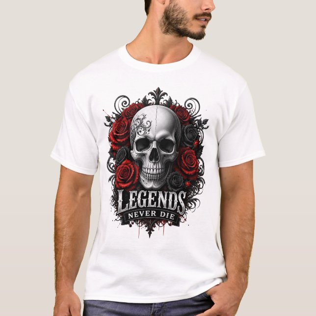 legender dör aldrig t shirt (Framsida)