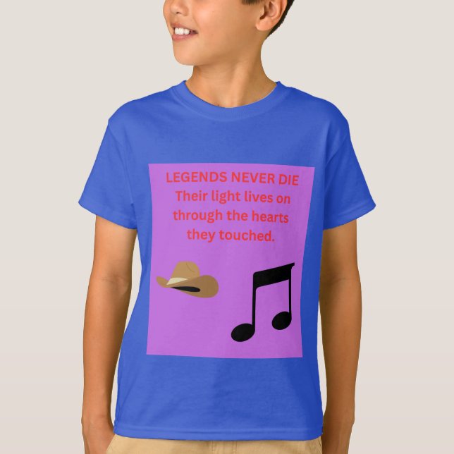 LEGENDER DÖR ALDRIG T SHIRT (Framsida)