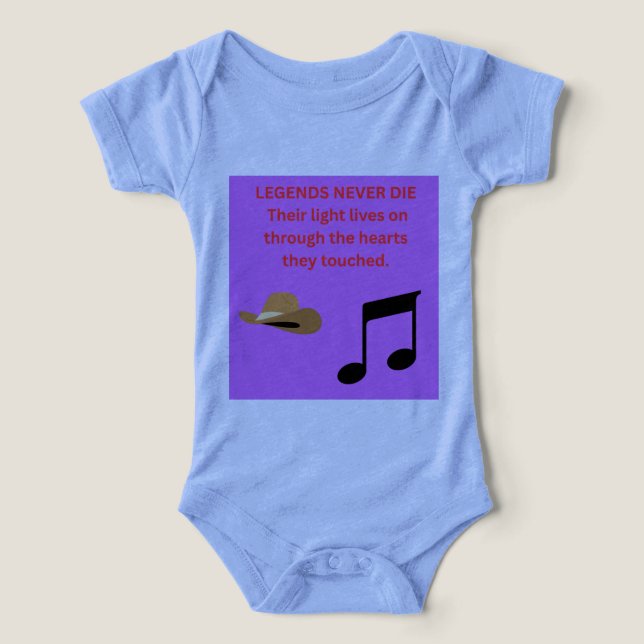 LEGENDER DÖR ALDRIG T SHIRT (Design Framsida)