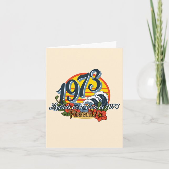 legender föddes 1973 inbjudan (Framsida)