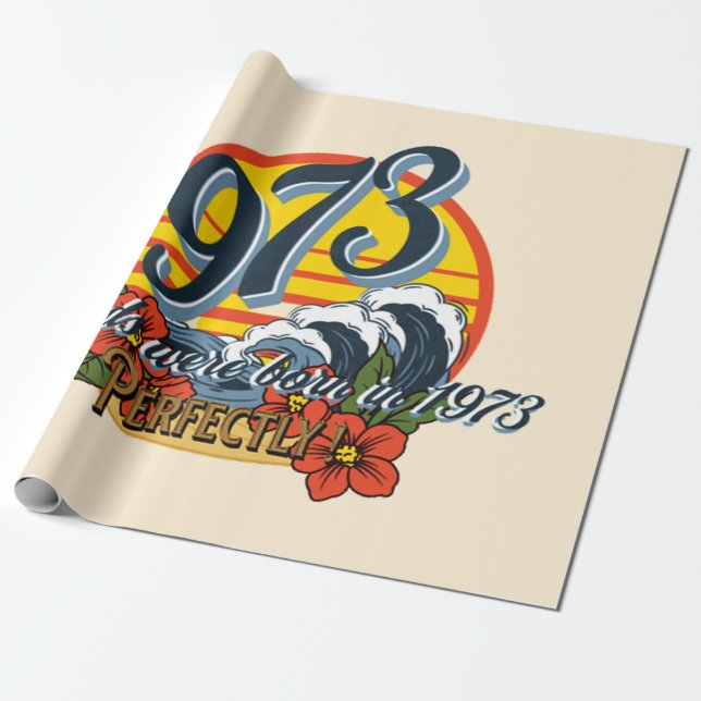 legender föddes 1973 presentpapper (Utrullad)