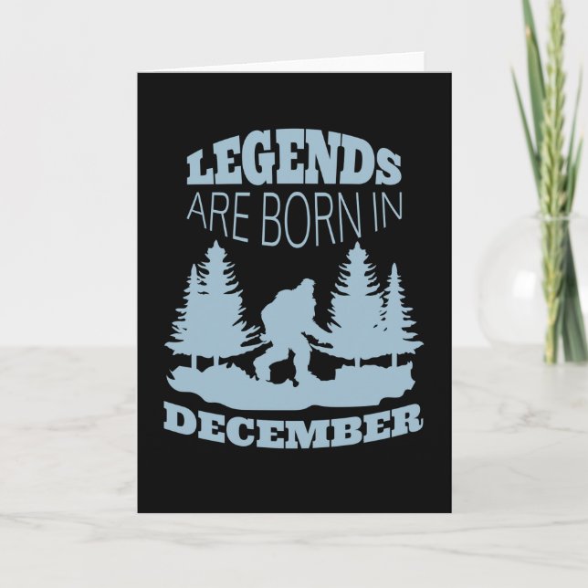 Legender Föds i December Kort (Framsida)