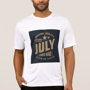 Legender Föds i Juli Originalkvalitet T Shirt