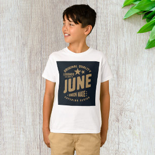Legender Föds i Juni Originalkvalitet T Shirt