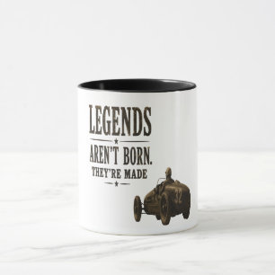 Legender Föds Inte, De Skapas – Vintage Racing Mugg