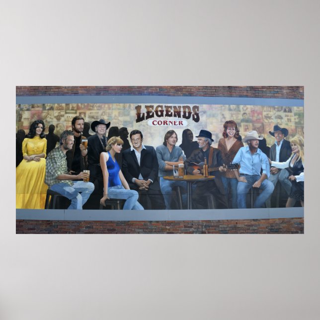 legender inom countrymusik poster (Framsidan)