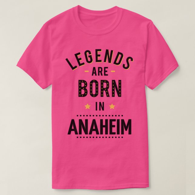 Legenderna är födda i Anaheim T Shirt (Design framsida)
