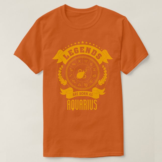 Legenderna är födda som Aquarius T Shirt (Design framsida)
