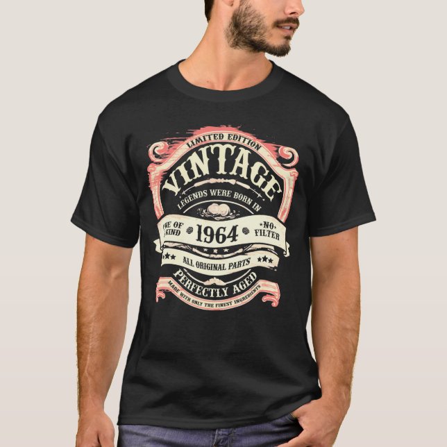 Legenderna föddes 1964, 60:e födelsedagen t shirt (Framsida)