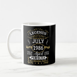 Legenderna föddes i juli 1986 37:e födelsedagen 37 kaffemugg