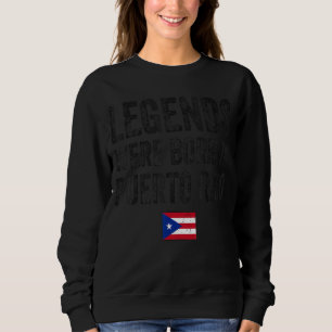 Legenderna föddes i Puerto Rico Puerto Rican-Flagg T Shirt