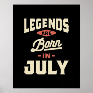 Legenderna föds upp i juli - 7:e födelsedag poster