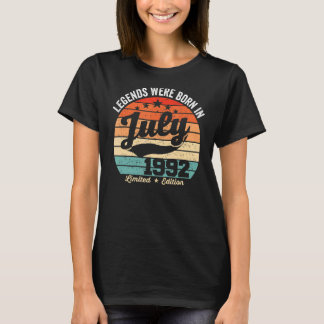 Legenderna vintage 30års födelsedag föddes i juli t shirt