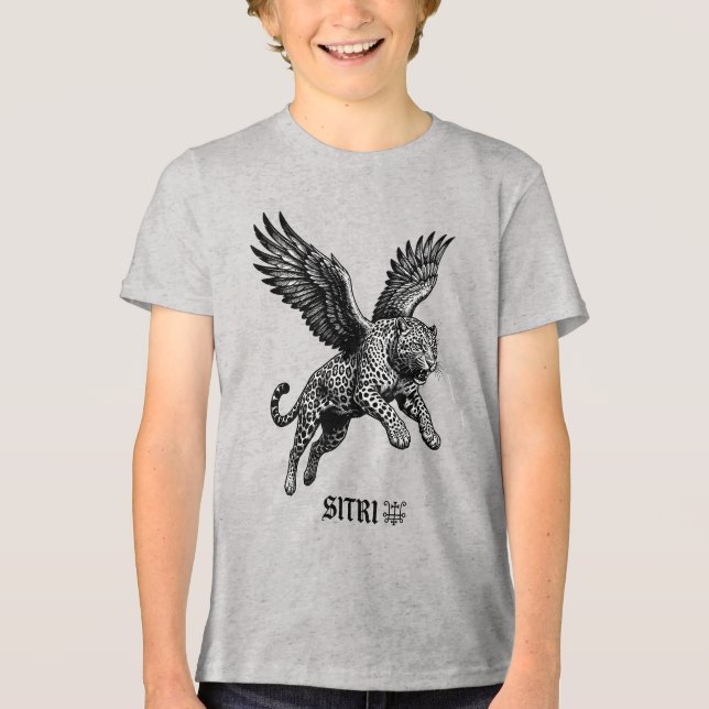 Legendernas Leopard Sitri Stiger Upp T Shirt (Framsida)
