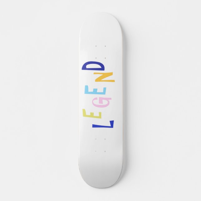 legendkonst ord mini skateboard bräda 18,5 cm (Framsida)