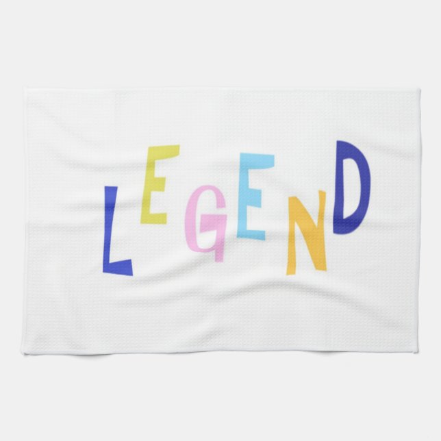 legendordkonst kökshandduk (Horisontell)