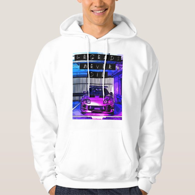 "Legends never Die" Hoodie (Framsida)